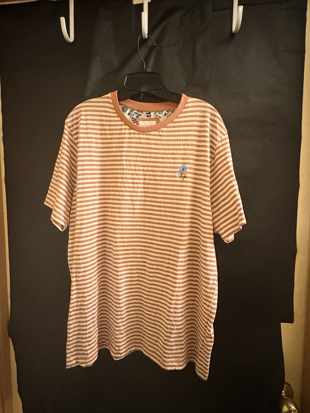 Denim & Flower Ricky Singh Men’s T-shirt Orange Size XL